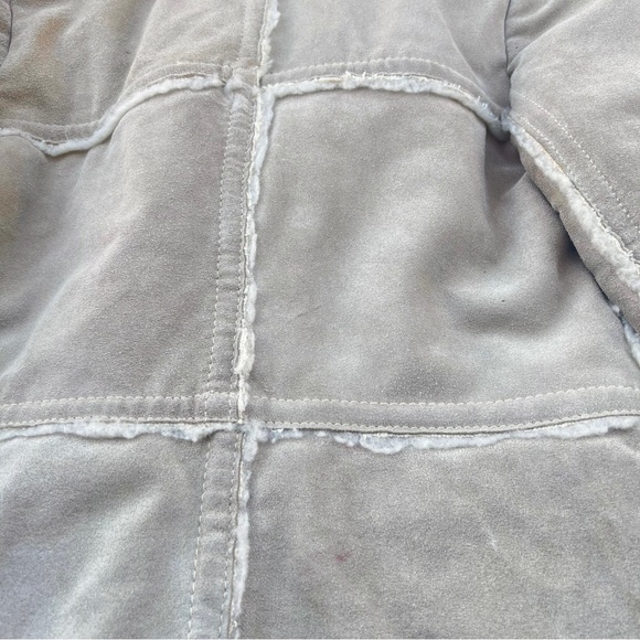 Vintage Genuine Suede Wool Patchwork Coat - Picture 8 of 8